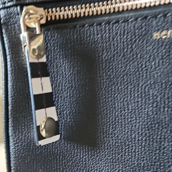 henri bendel Black Leather Mens Backpack with Silver Hardware - Picture 3 of 5